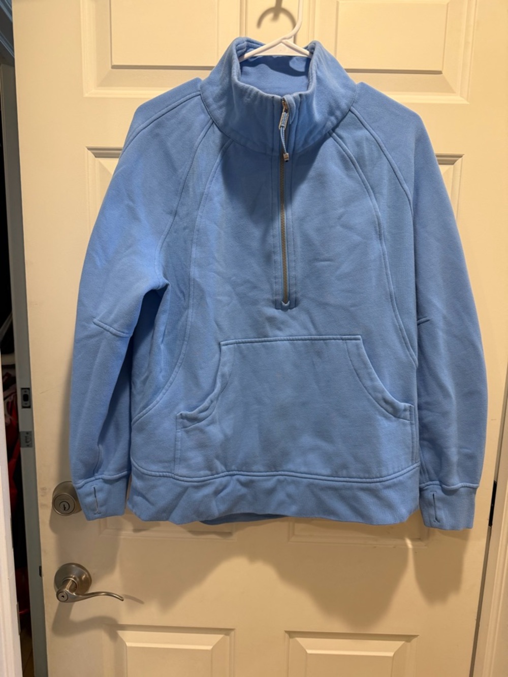 Lulu oversized scuba funnel neck half zip M/L